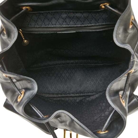 Gucci Bamboo Backpack 003 2058 0016 Black Leather Women's GUCCI - Picture 9 of 14